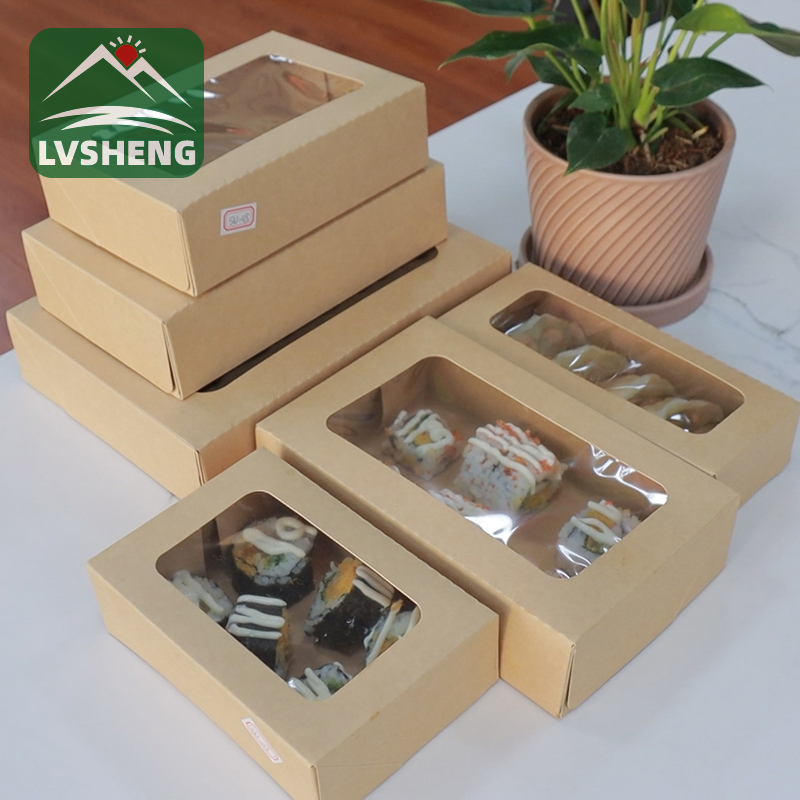 Imikhiqizo emisha evela ku-Xiamen LVSheng Factory -Ushi ToGo ibhokisi elicacile