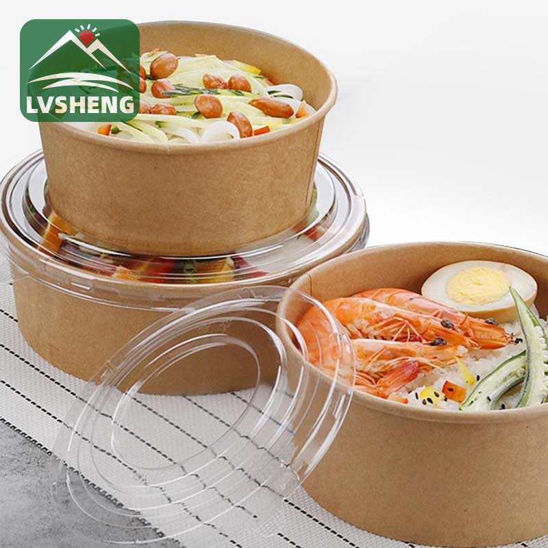 I-Kraft Paper Soup Bowl Elahlwayo Yokudla