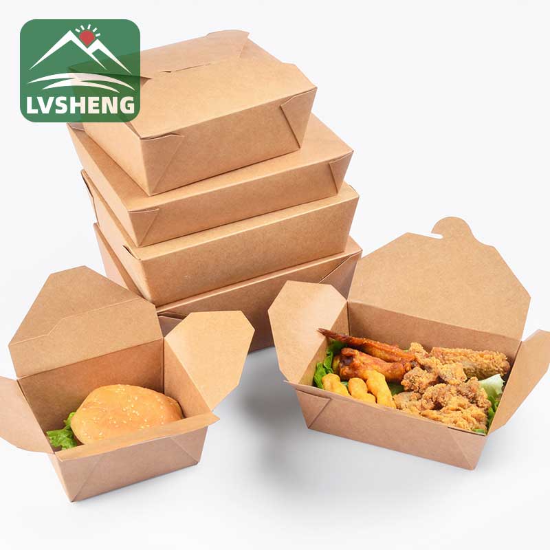 Okulahlwayo Thatha I-Kraft Paper Meal Box