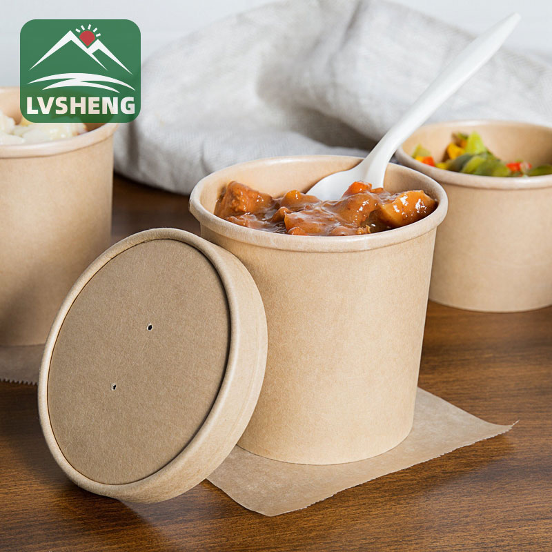 I-Kraft Paper Soup Bucket