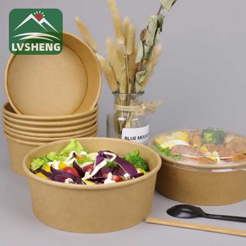 I-Kraft Salad Bowl ene-Paper Lid