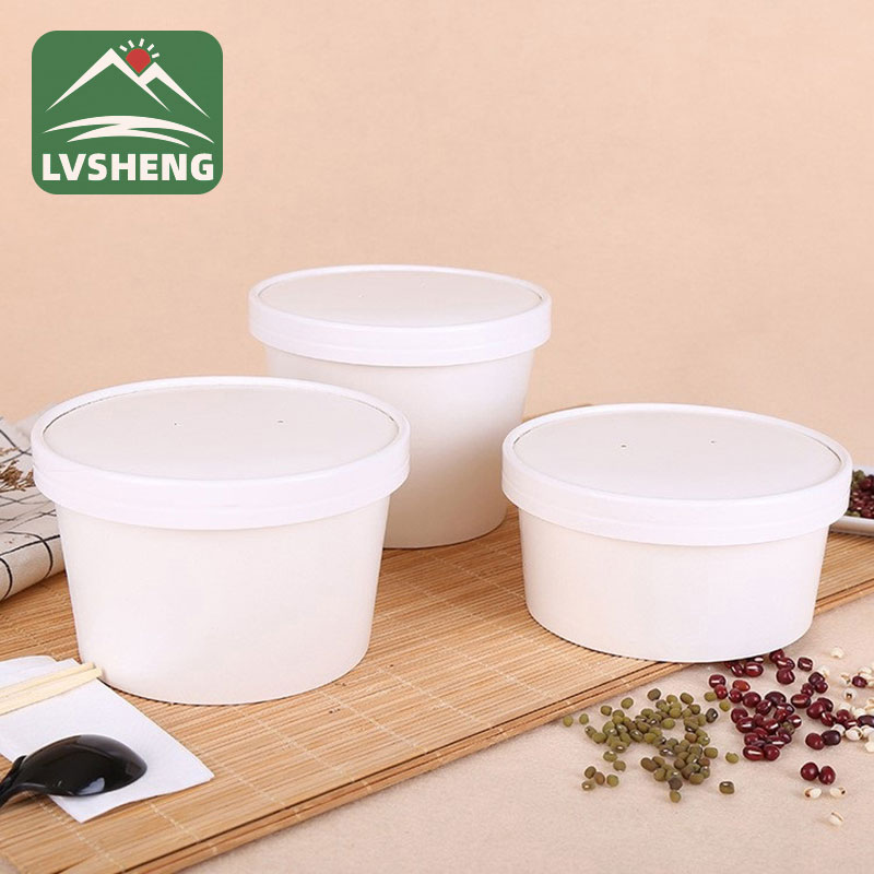 I-Kraft Isaladi Paper Bowl ngesembozo sephepha