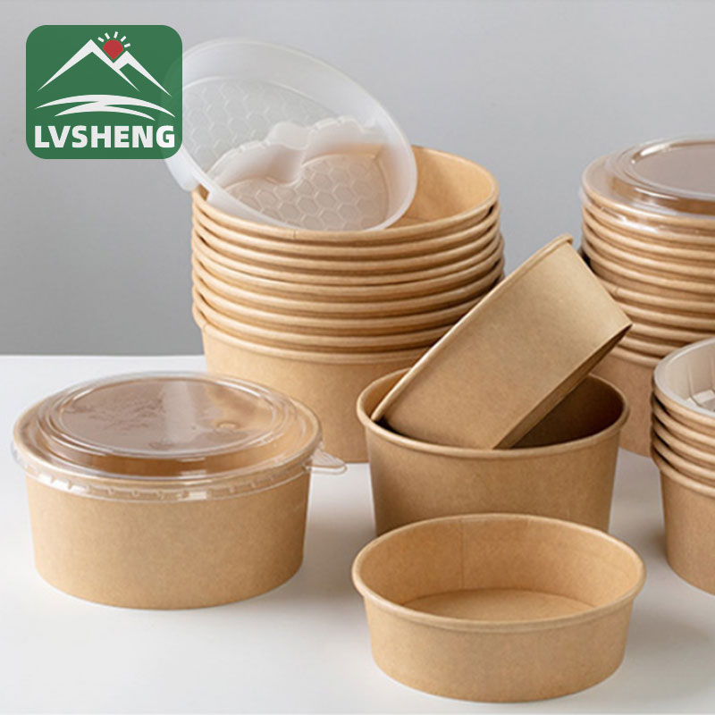 Isitsha sephepha nge-convex lid 24oz