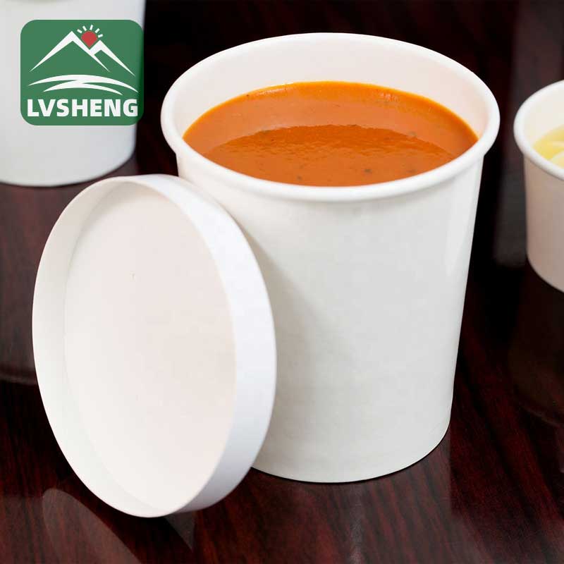 I-White Kraft Paper Soup Cup